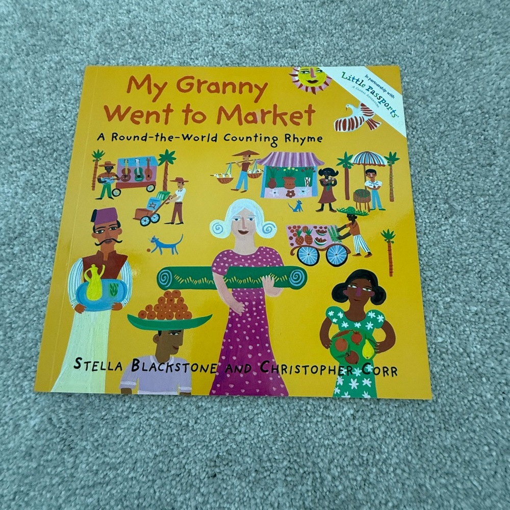 Blackstone my granny went to the market Vibrant Yellow Counting Rhyme Book